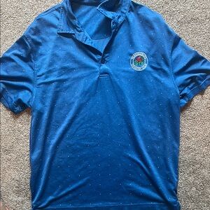 Blue Polo Shirt with Logo